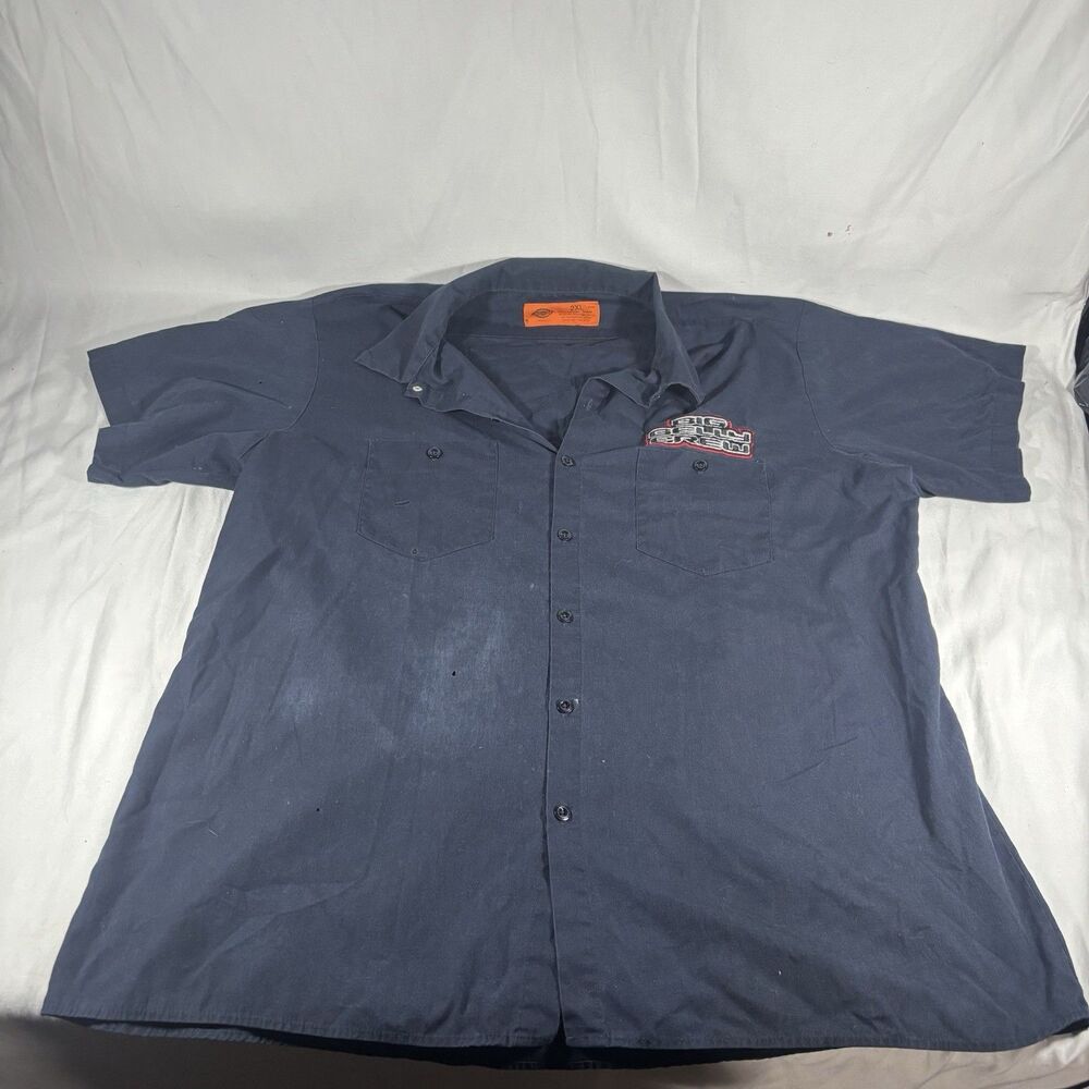 Dickies Work Shirt Big Belly Crew Patch 2XL